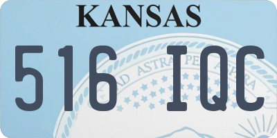 KS license plate 516IQC