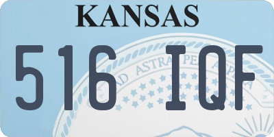 KS license plate 516IQF