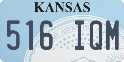 KS license plate 516IQM