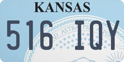 KS license plate 516IQY