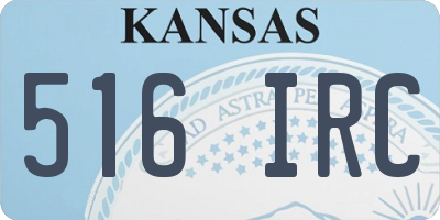 KS license plate 516IRC