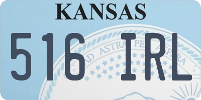 KS license plate 516IRL