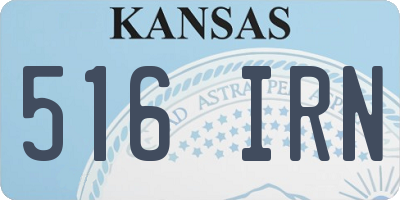 KS license plate 516IRN