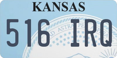 KS license plate 516IRQ