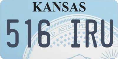 KS license plate 516IRU