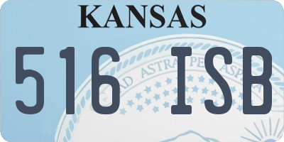 KS license plate 516ISB