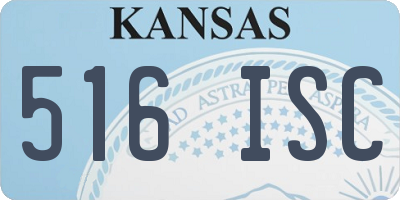 KS license plate 516ISC
