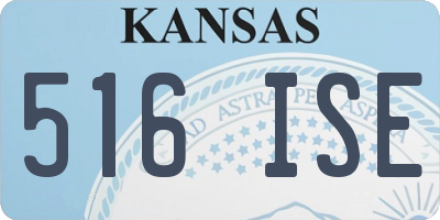 KS license plate 516ISE