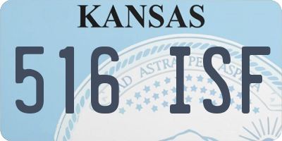 KS license plate 516ISF