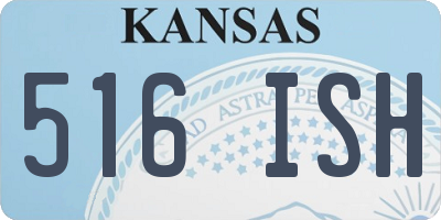 KS license plate 516ISH
