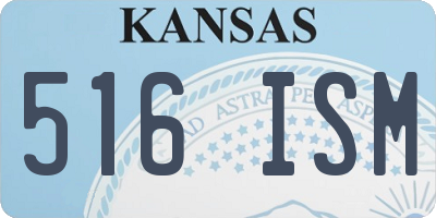 KS license plate 516ISM