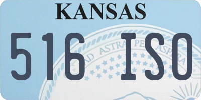 KS license plate 516ISO