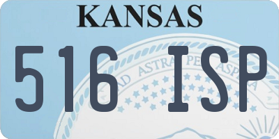 KS license plate 516ISP
