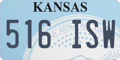 KS license plate 516ISW