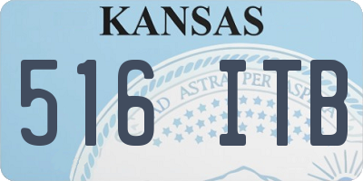 KS license plate 516ITB