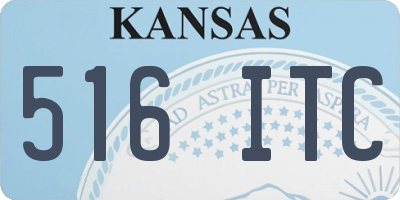 KS license plate 516ITC