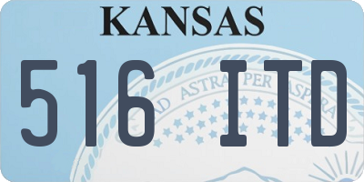 KS license plate 516ITD