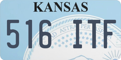 KS license plate 516ITF