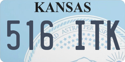 KS license plate 516ITK