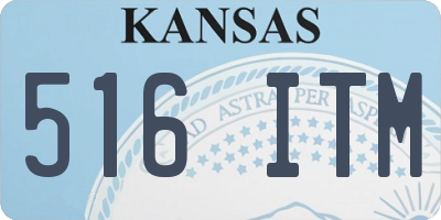 KS license plate 516ITM