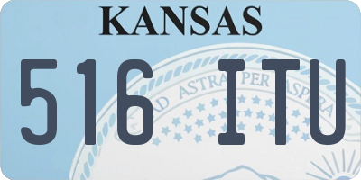 KS license plate 516ITU