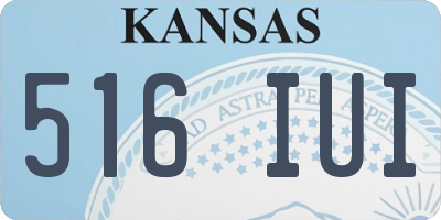 KS license plate 516IUI