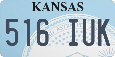 KS license plate 516IUK