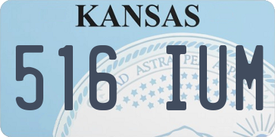 KS license plate 516IUM