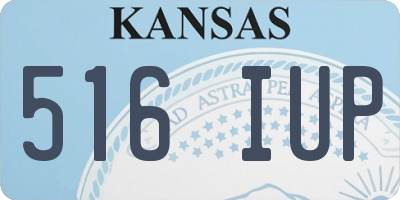 KS license plate 516IUP