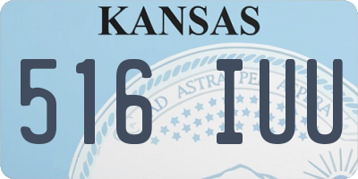 KS license plate 516IUU