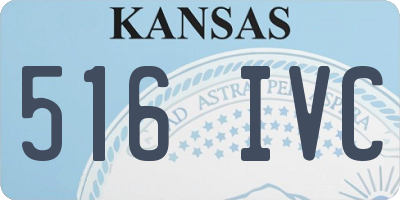 KS license plate 516IVC