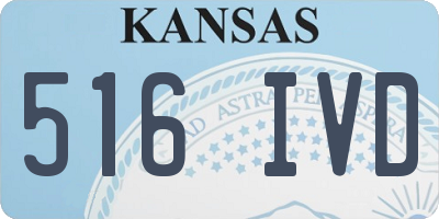 KS license plate 516IVD