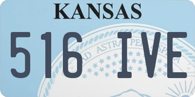 KS license plate 516IVE