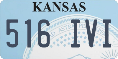 KS license plate 516IVI
