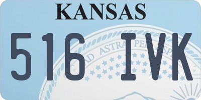 KS license plate 516IVK