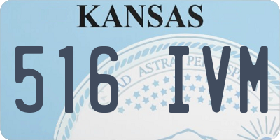 KS license plate 516IVM