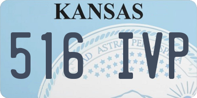 KS license plate 516IVP