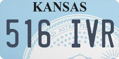 KS license plate 516IVR