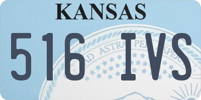 KS license plate 516IVS