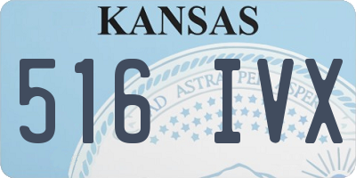 KS license plate 516IVX