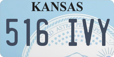 KS license plate 516IVY
