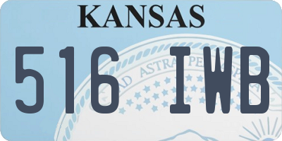 KS license plate 516IWB