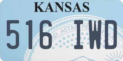 KS license plate 516IWD