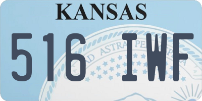 KS license plate 516IWF