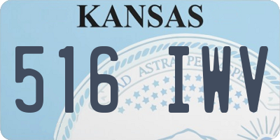 KS license plate 516IWV