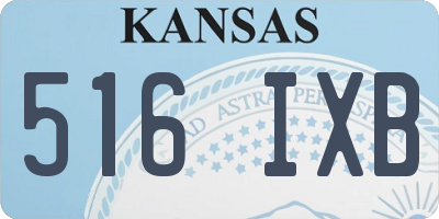 KS license plate 516IXB