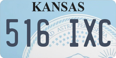 KS license plate 516IXC
