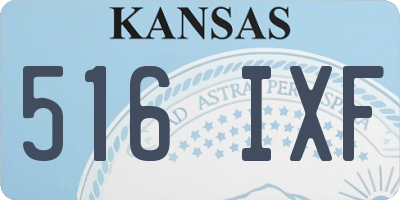 KS license plate 516IXF