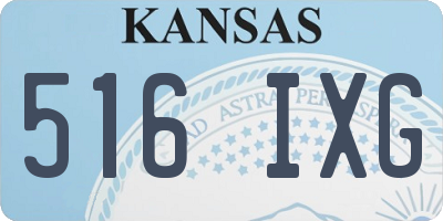 KS license plate 516IXG