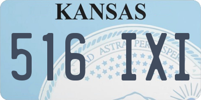 KS license plate 516IXI